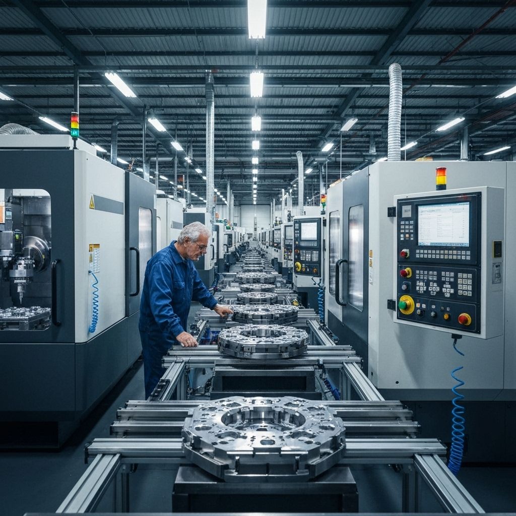 CNC manufacturing line